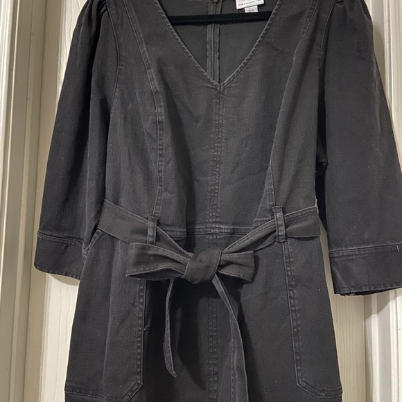 LIZ CLAIBORNE Black Denim Dress. NWT Size 16W - Picture 3 of 7